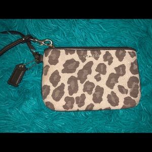 coach leopard wallet